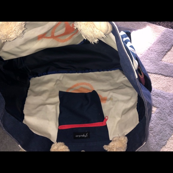 Anchor summer tote and makeup bag - Picture 3 of 4